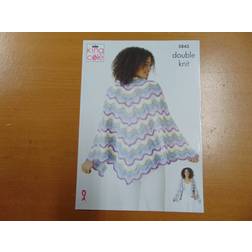 King Cole wrap and shawl pattern 5843