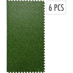 XQ Max Floor Tiles Set Grass Print 6 pcs