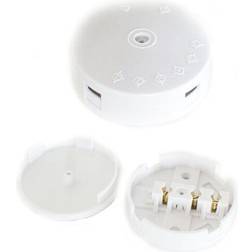 Loops 5x 30a 3 way white junction box mains power cable join terminal block connector