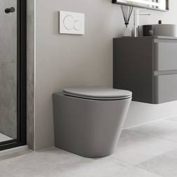 Affine Back to Wall Rimless Toilet & Soft Close Seat Matt Grey