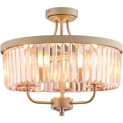 Loops Round Rose Ceiling Flush Light