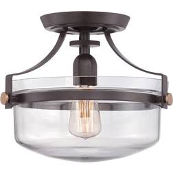 Loops Semi Inverted Clear Ceiling Flush Light