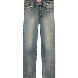 Kenzo Asagao Straight Fit Jeans - Stone Bl Dirty Blue Denim