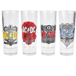 AC/DC Black Ice 4er-Set Schnapsglas