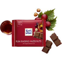 Ritter Sport Rum Raisins Hazelnuts 100g 1Pack