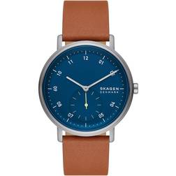 Skagen Kuppel Leather Brown/Blue