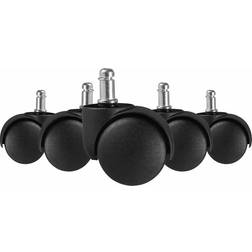 FineBuy 5er Set Rollen FB52419 Weichbodenrollen Durchmesser Stuhlrollen Finebuy
