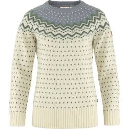 Fjällräven Övik Knit Sweater Women Chalk White/Flint Grey-113-055