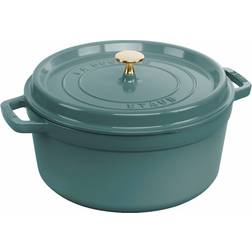 Staub Rund gryta 5,2 Eucalyptus med lock