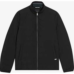 Ted Baker Mens Black Tucson Slim-fit Padded Nylon Puffer