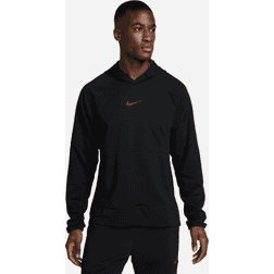 Nike Dri-FIT-fitnesspullover fleece til mænd sort