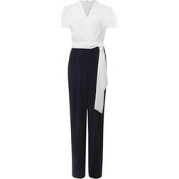 Phase Eight Eloise Wide Leg Jumpsuit - Navy/Ivory