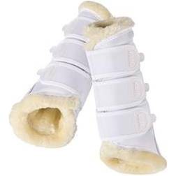 Eskadron Fauxfur Boots Gaiters - White