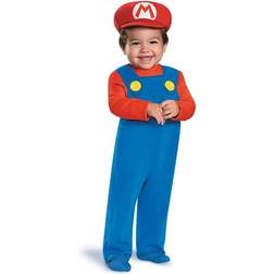 Disguise Mario Costume for Infants Blue/Red 12/18mo