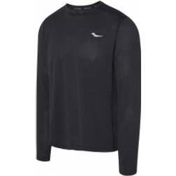 Saucony stopwatch run langarmtrikot schwarz herren