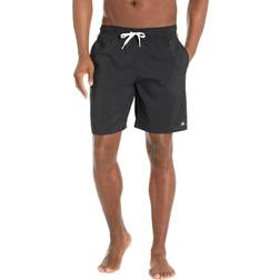 Adidas Men's Standard 3-Stripes Classics Length Swim Shorts, Black/White