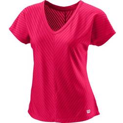 Wilson Training V-neck Ii T-shirt Damer Pink