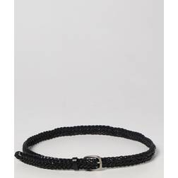 GOLDEN GOOSE Black Thin Houston Belt