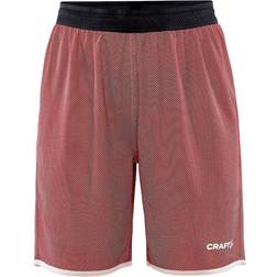 Craft Progress vändbar shorts dam, Bright red/white