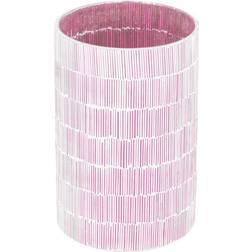 BigBuy Home Lyseholder Pink Krystal Cement 13 Fyrfadsstage