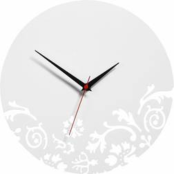 Premier Housewares Maison White Acrylic Wall Clock 30cm