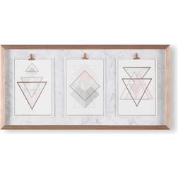 Art for the Home Marble Geo Trio Prints Framed Art