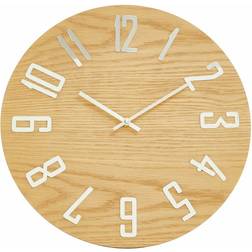 Premier Housewares Interiors Vitus Natural Finish Wall Clock