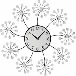 Premier Housewares Interiors Mirrored Floret Wall Clock