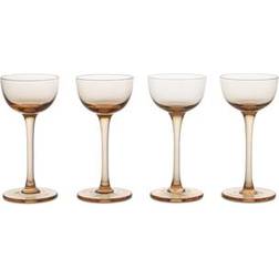 ferm LIVING Host Liqueur Glasses Set of 4 Blush Kitchen Container