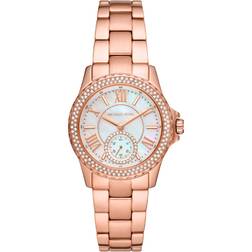 Michael Kors Everest Rose Gold Tone Crystal MK7364, Size 33mm