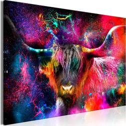 Artgeist Colorful Bull Wide Billede