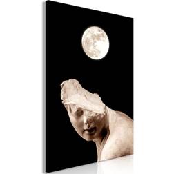 Billede Moon and Statue Lodret Dekorationsfigur