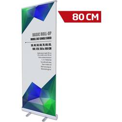 Basic silver rollup, 80x200cm. uden banner