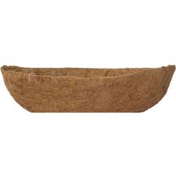 Ambassador Natural Coco Wall Trough Liner Cupped Shaped Coco