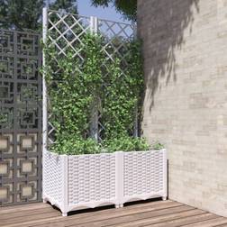 vidaXL Garden Planter with Trellis 80 x 40 x 136 cm