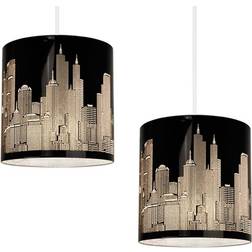 MiniSun Valuelights Modern Gloss Skyline Pendant Lamp