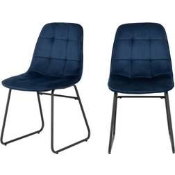 SECONIQUE Lukas Sapphire Blue Kitchen Chair 2pcs