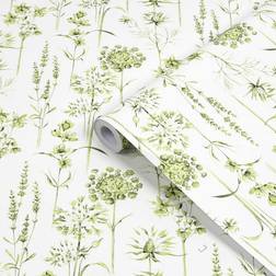 Superfresco Easy Green Floral Smooth Wallpaper