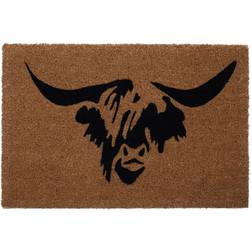 Premier Housewares Highland Cow Brown, Green