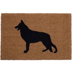 Premier Housewares German Shepherd Doormat Green, Brown