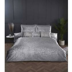 Rapport Bellagio Embellished Double Duvet Cover Grey