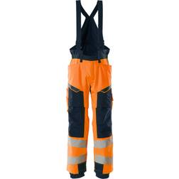 Mascot Accelerate Safe Winter Trousers - Hi-Vis Orange/Dark Navy