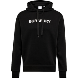 Burberry Ansdel Logo Print Hoodie - Black