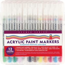 Peter Pauper Press Studio Series Acrylic Paint Markers 12-pack