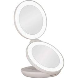 Zadro 4.75" Round Dual LED Lighted Travel Makeup Mirror