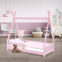ML Design Barnsäng Tipi 70 x 140 cm Rosa