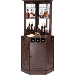 VEVOR Corner Industrial Brown Barskåp 37.6x183.9cm