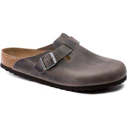 Birkenstock Boston Soft Footbed Oiled Leather - Iron