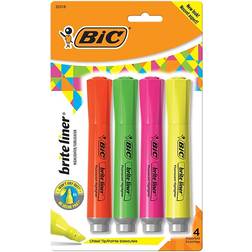 Bic Brite Liner Tank Highlighter Chisel Tip 4-pack