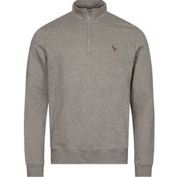 Paul Smith 1/4 Zip Sweatshirt Grey Melange